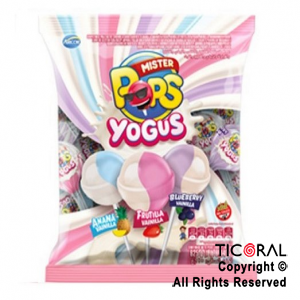 CHUPETIN MISTER POPS YOGUS CHUPETINES DOBLE SABOR BICOLOR (625 GR) x 1